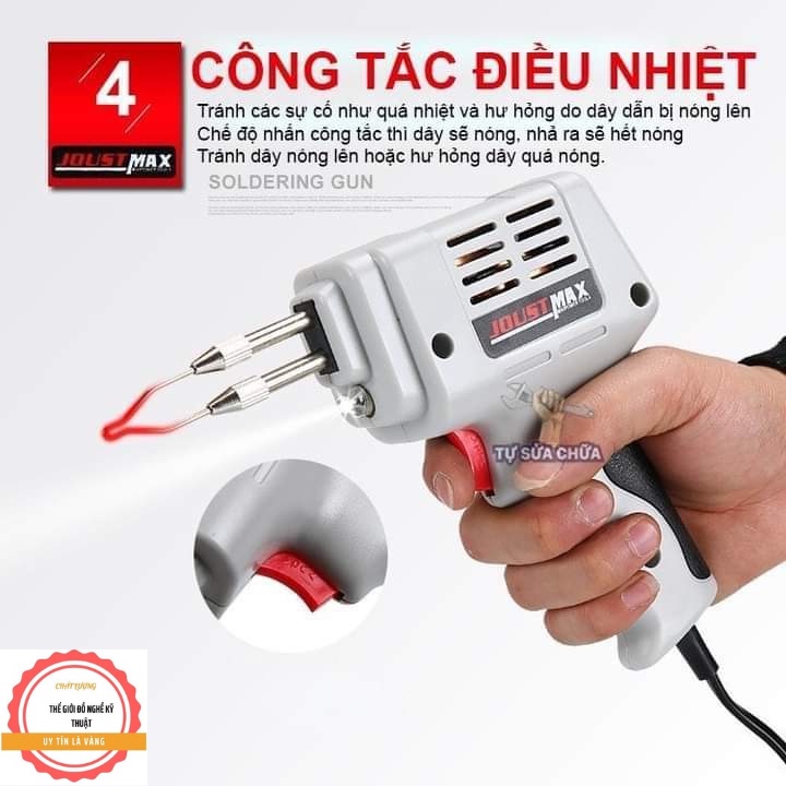 Mỏ hàn xung sung 100w - mỏ hàn thiếc ( joust max jst2901 ) tặng têm 1 hộp nhựa thông