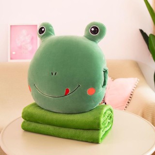 SÉT GẤU BÔNG CÓ MỀN 3in1 HÌNH ẾCH XANH