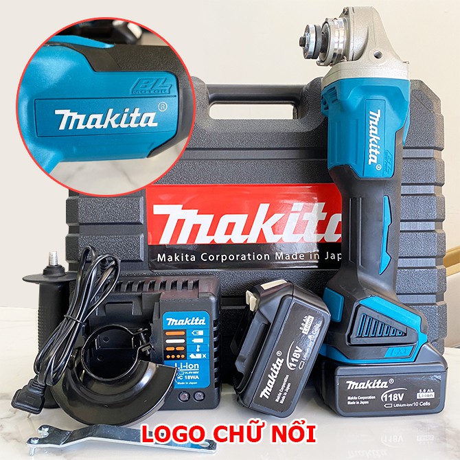 [GIÁ SỐC] MÁY MÀI PIN MAKITA 118V ĐỘNG CƠ KHÔNG CHỔI THAN, CÓ ĐIỀU CHỈNH VÒNG TUA, 3 CẤP TỐC ĐỘ, TẶNG ĐÁ MÀI CẮT