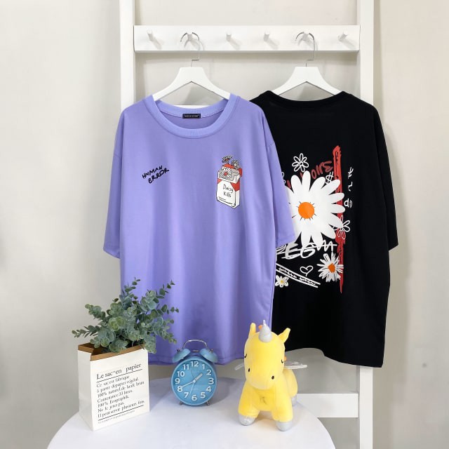 [Kèm hình thật] Áo tay lửng hoa cúc Daisy Peaceminusone unisex
