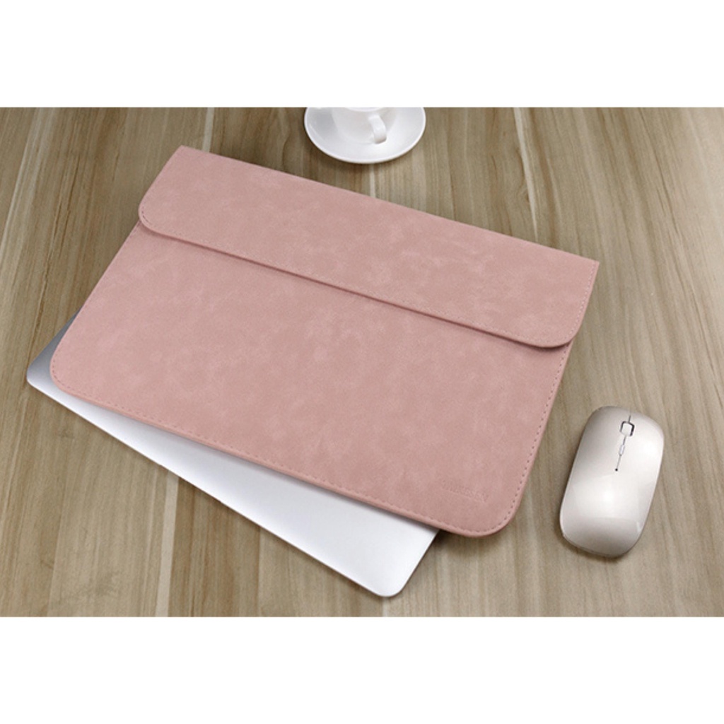 Túi Da Chống Sốc Macbook/ Surface/ Laptop Kháng Nước Siêu Mỏng Thời Trang 13/14/15/16 inch