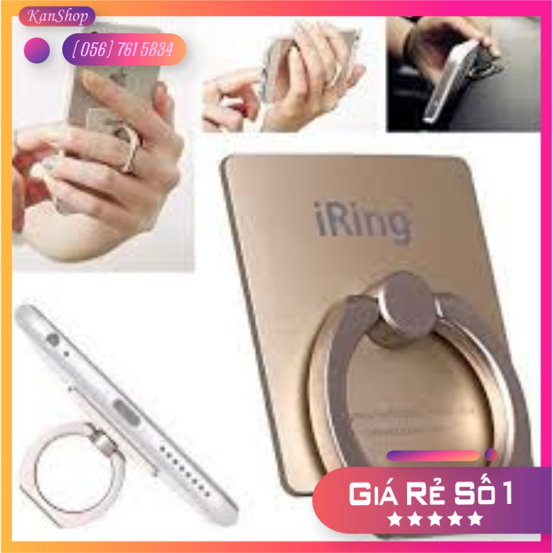 Giá đỡ điện thoại hình nhẫn vuông Trơn Kích thước: 35*30*7mm