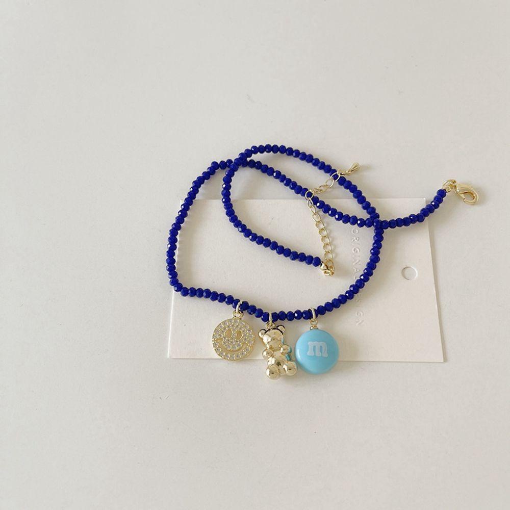 Vòng cổ Mặt Hình Mặt Cười In Chữ M / Chú Gấu Phong Cách Boho Thời Trang Cho Nữ