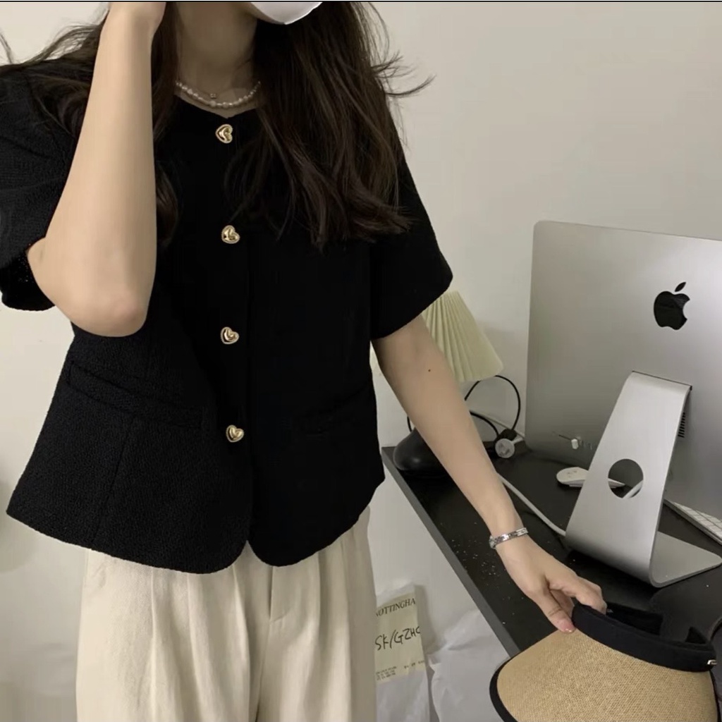 Áo cộc cúc tim GOLD 6205