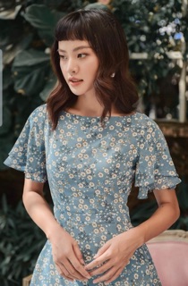 Vải voan hoa