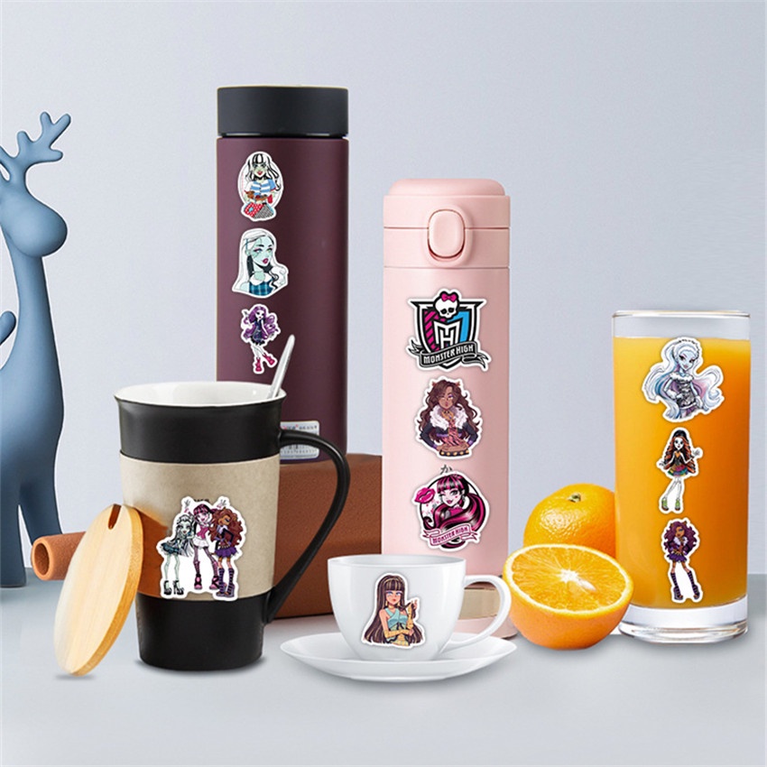 ❉ Hình Dán Quái Vật Cao 02 ❉ Bộ 50 Sticker Chống Thấm Nước Họa Tiết Doodle Hợp Thời Trang