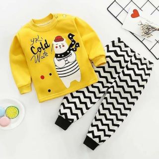 Bộ nỉ bông quảng châu cho bé