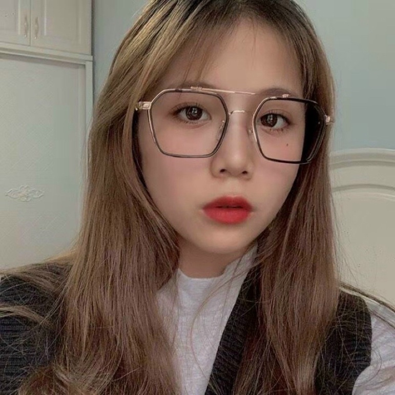 Kính Mắt Vuông Gọng Kim Loại Hàng Đẹp