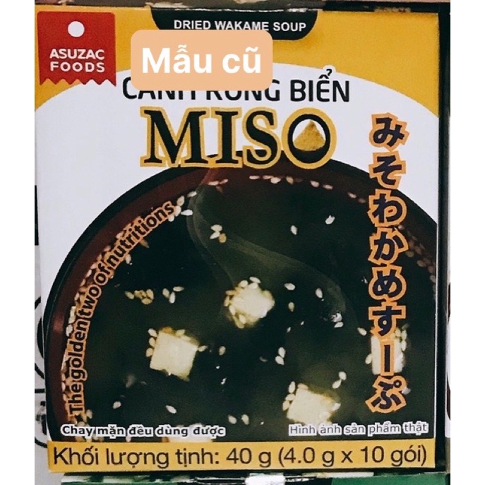 Canh Rong biển Miso ăn liền ASUZAC ( chay mặn đều được)