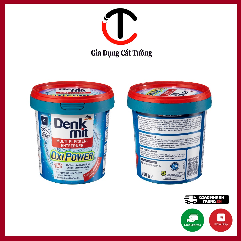 Bột Giặt Tẩy Quần Áo Đa Năng Denkmit Oxi Power Multi 750g Hàng Chính Hãng