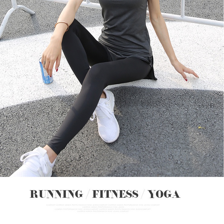 42KG-72KG áo gym Workout clothes sports jogging suits lady leisure big yards stretch pants quần tập yoga nữ