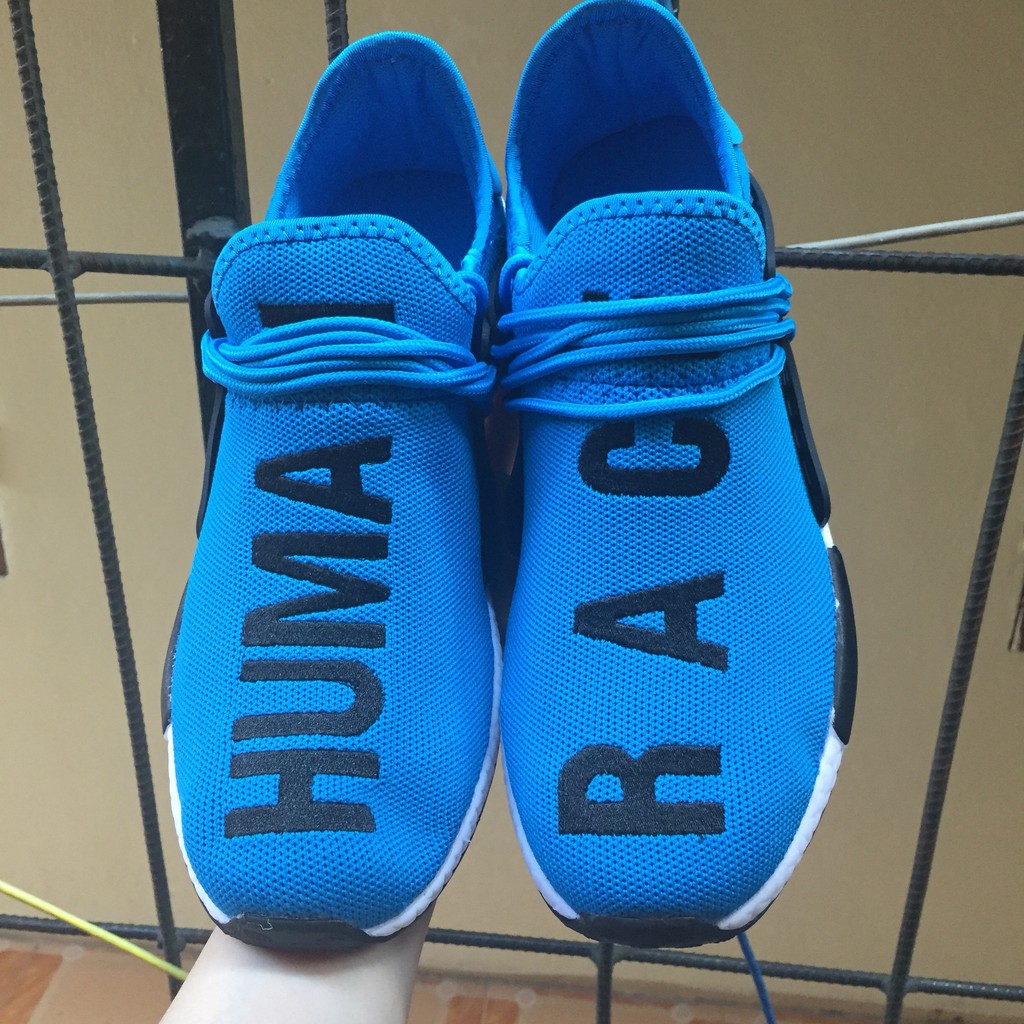 Giày thể thao nữ V889 HUMAN RACE - Giày sneaker nữ vải màu Xanh - Đen - Hồng