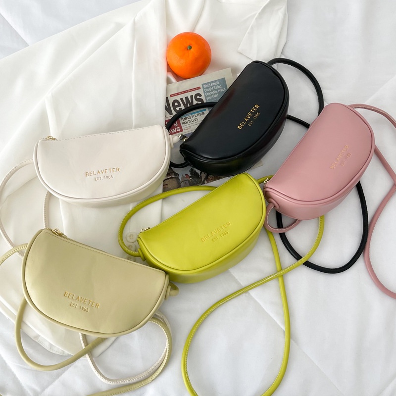 Túi Đeo Chéo Một Bên Vai Màu Sắc Kẹo Ngọt Thời Trang Dành Cho Nữ