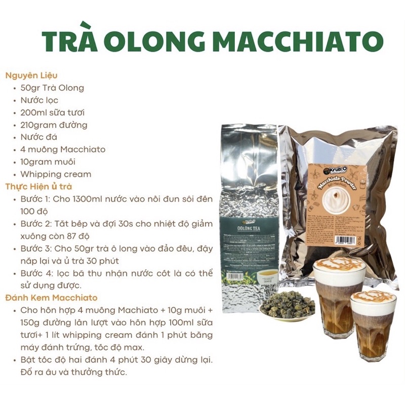 Bột milk foam machiato krub o 50g - ảnh sản phẩm 8