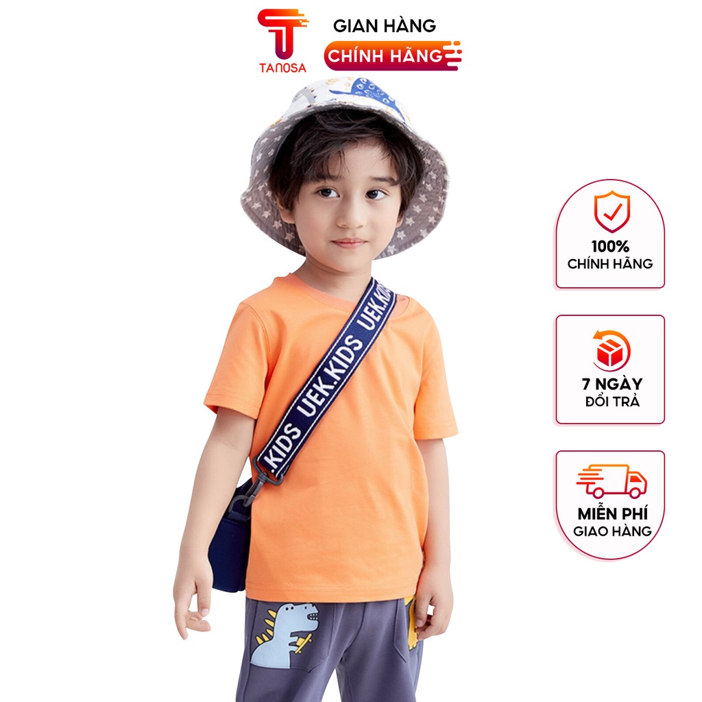 Áo phông trơn cộc tay cho bé trai bé gái TANOSA phông chất coton 10-25kg