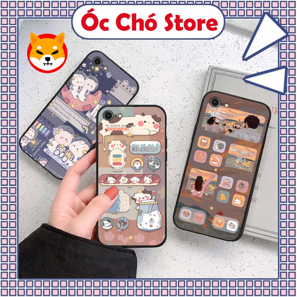 Ốp Iphone 6/6S/6 Plus/6S Plus/7/8/7Plus/8Plus in hình gấu , thỏ hồng chibi dễ thương siêu đẹp