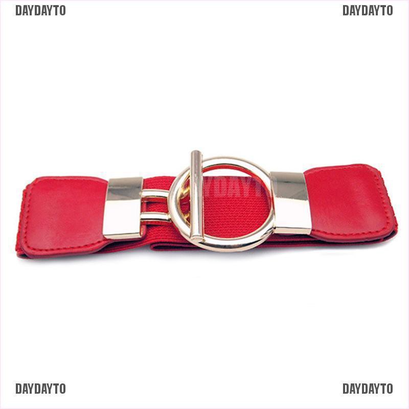 Thắt Lưng Co Giãn Bản Rộng Có Khóa Cài Cho Nữ Mặc Đầm