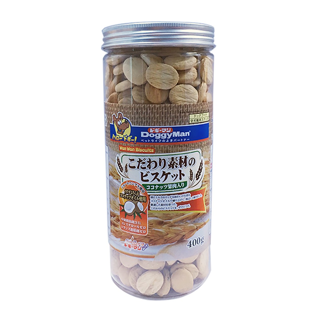 DOGGYMAN Bánh quy dừa hộp 400g cho chó cưng
