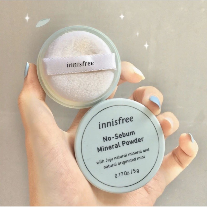 Phấn Phủ - Phấn Bột Kiềm Dầu Innisfree No Sebum Mineral Powder 5g