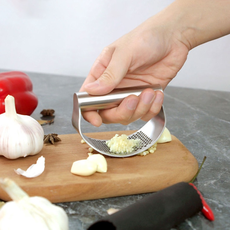 Dụng cụ nghiền tỏi bằng thép không gỉ đa năng