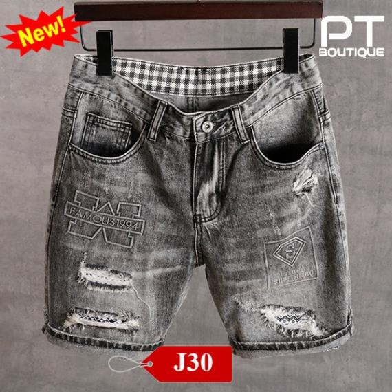 QUẦN BÒ NGỐ NAM, SHORT JEAN CO DÃN, DÀY DẶN,TRẺ TRUNG ,NĂNG ĐỘNG HÀNG VNXK J30  ་