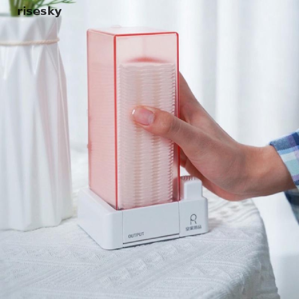 Hộp Đựng Bông Tẩy Trang Tự Động Chống Bụi ♨Trên đó