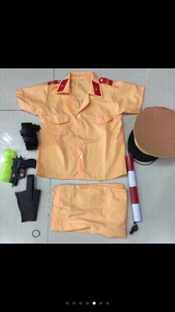 Trang Phục Hoá Trang Bộ Cảnh Sát GT Cho Bé Đầy Đủ Phụ Kiện