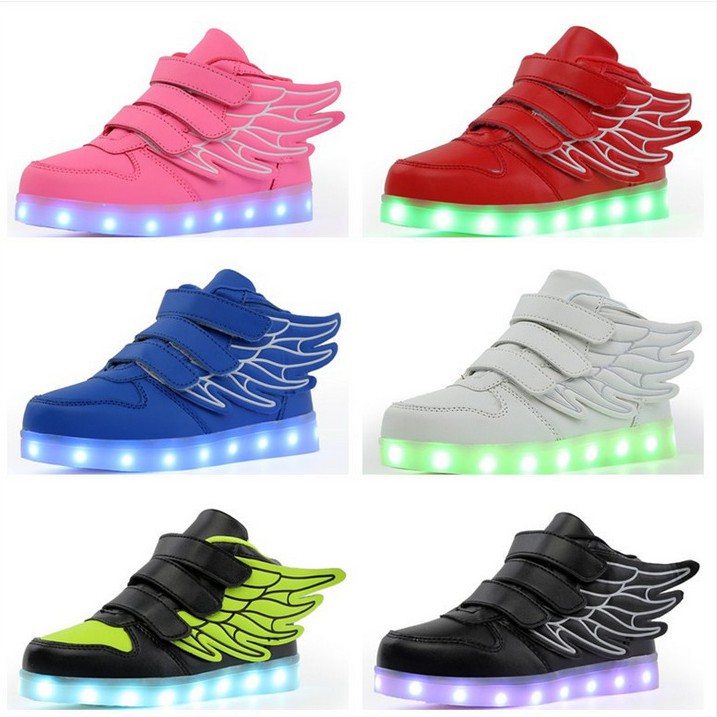 Giày Trẻ Em Dạ Quang Led Phát Sáng Sạc Pin USB - Giày Phát Sáng Trẻ Em 2020 - Thế Giới Giày Dép Sun Kid