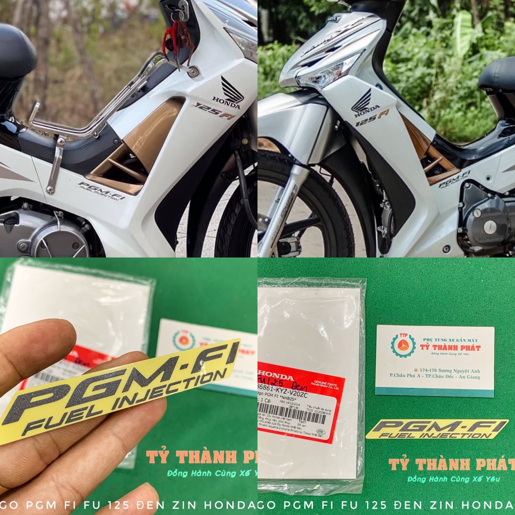 Tem Logo PGM Fi Future 125 Đen zin