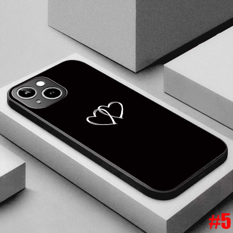 Ốp lưng TPU mềm Samsung Galaxy A6 A6+ Plus A7 A8 A8+ Plus A9 2018 Cá tính đen tuyền Two hoa văn