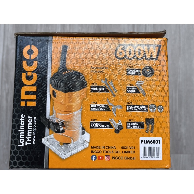 Máy phay gỗ 600W Ingco PLM6001