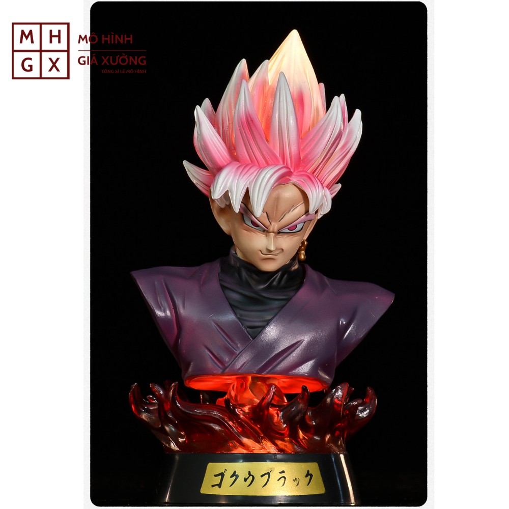 Hàng mới - Mô Hình Bán thân Son Goku cao 18 cm - Có Đèn Led - Siêu Hot