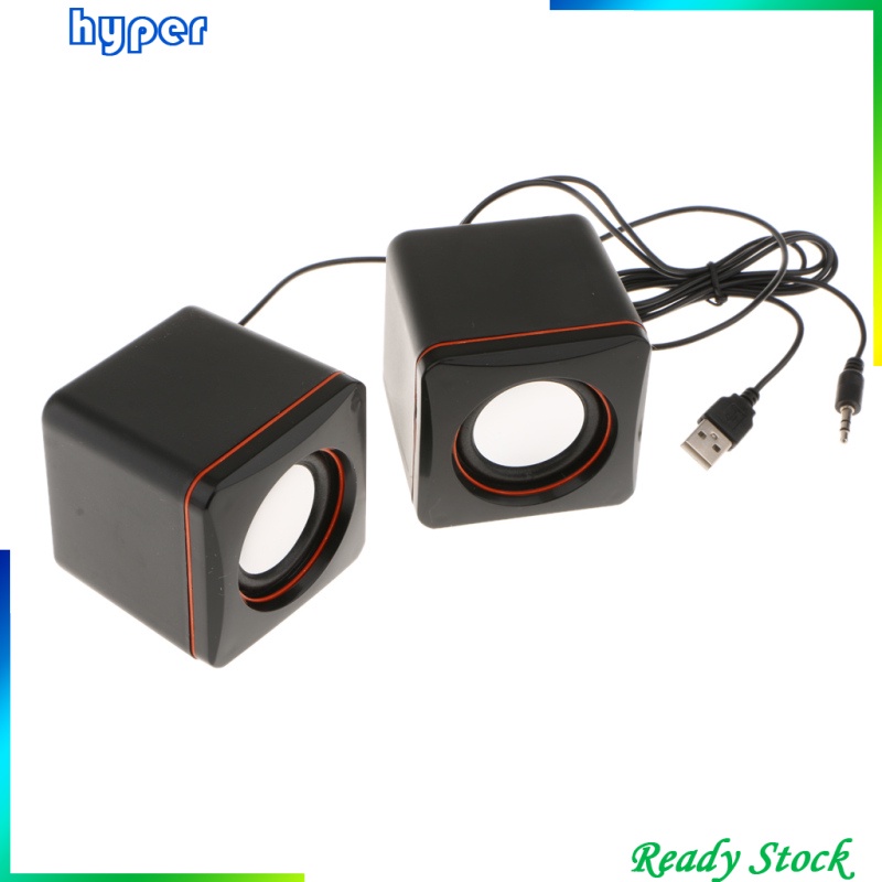 Mini Wired USB Powered Stereo Computer Music Speaker for Desktop Notebook