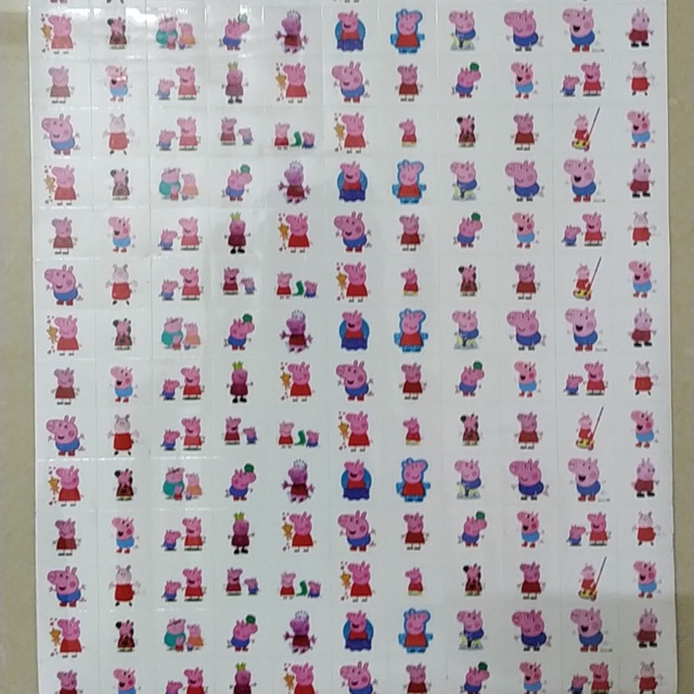 Sticker khen thưởng mẫu heo peppa