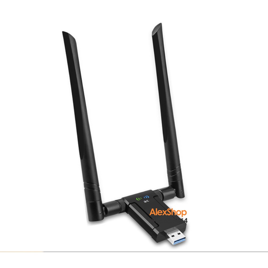 [Mã ELORDER5 giảm 10K đơn 20K] USB WiFi 3.0 Thu Phát Mạng Không Dây Anten 6dBi Băng Thông 1200Mbps Băng Tần Kép