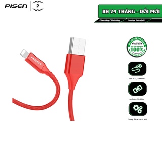 Cáp Pisen Anti-Fracture Braided 1800mm, A to L- Hàng chính hãng, bảo hành 18 tháng, bảo hiểm trách nhiệm sản phẩm