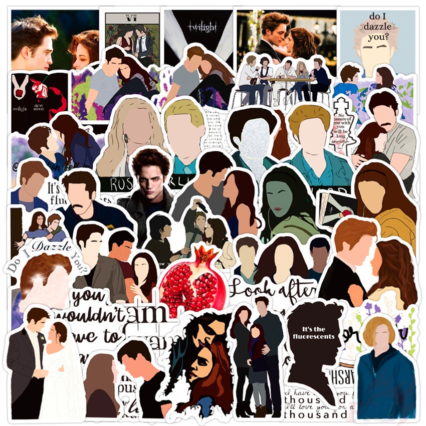 Bộ 100 Cái/Bộ ❉ The Twilight Saga. Hình Dán Robert Pattinson ❉ Miếng Dán Trang Trí Đa Năng Diy Thời Trang