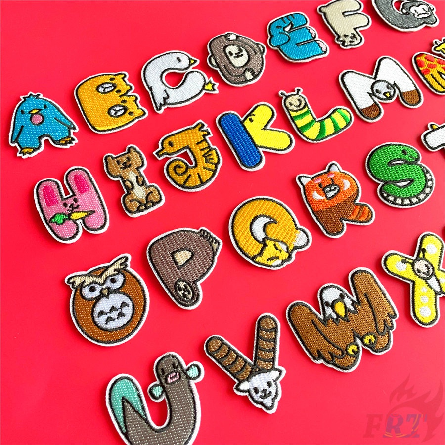 ✿ Sticker Ủi Thêu Hình Động Vật Hoạt Hình ✿ 1 Miếng Dán Ủi Lên Quần Áo