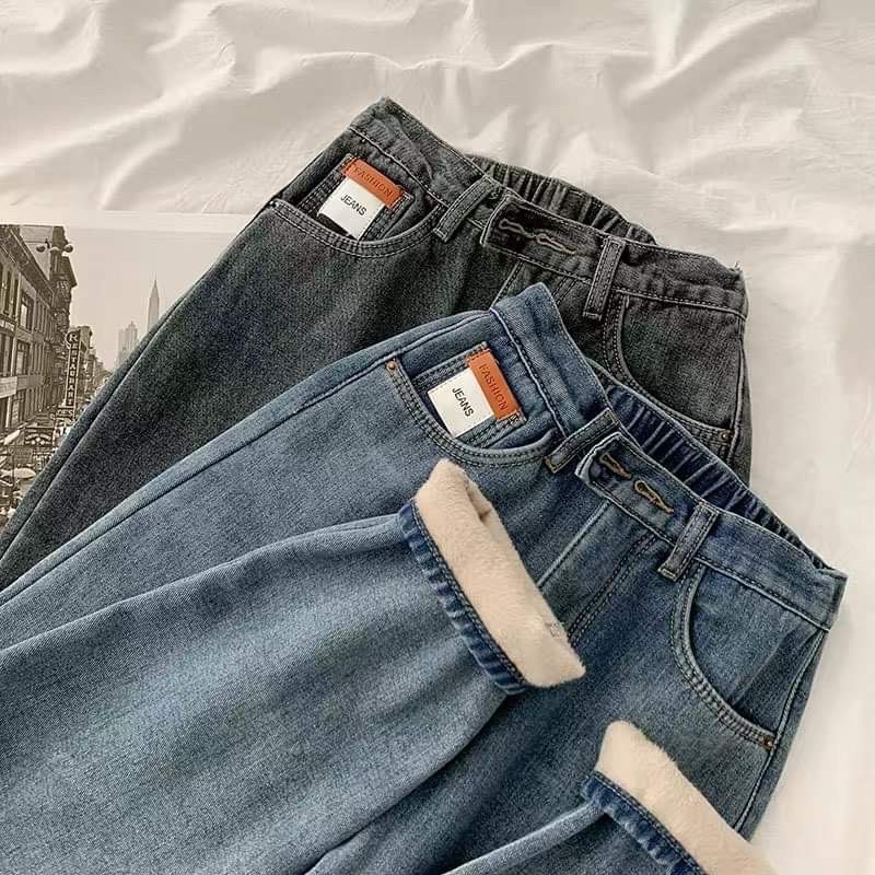 (Order) Quần jeans lót lông ấm