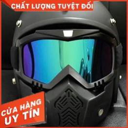 Mặt Nạ Beon Nhiều Màu Găn Mũ Bảo Hiểm 3/4 | Kính Chống Tia UV Tốt, Độ Bền Cao RiBô