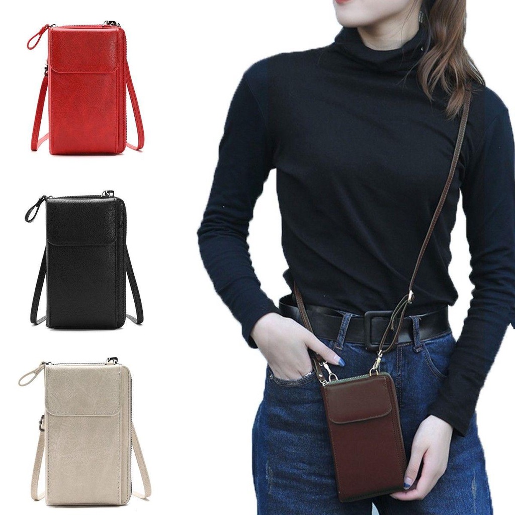 Túi Đeo Chéo Mini Đựng Điện Thoại Đa Năng Dành Cho Nữ