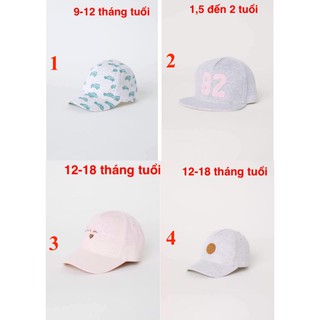 Mũ H&M cho bé H&M nhật. (t là tháng)