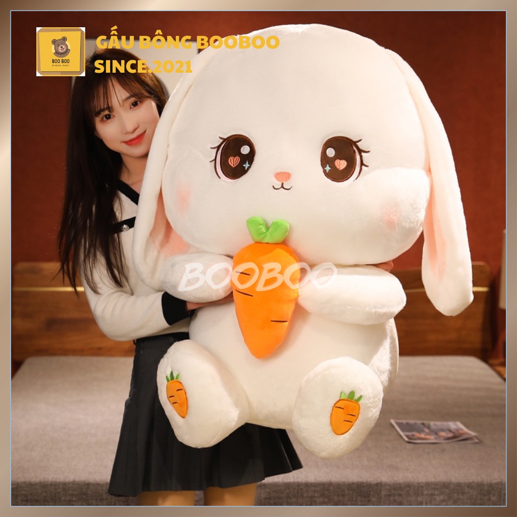 Thỏ Nhồi Bông ôm cà rốt Cỡ Lớn thỏ radish Dễ Thương Dùng Làm Quà Tặng gaubaongbooboo