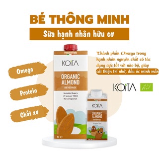 Sữa hạnh nhân hữu cơ koita 200ml - 1l
