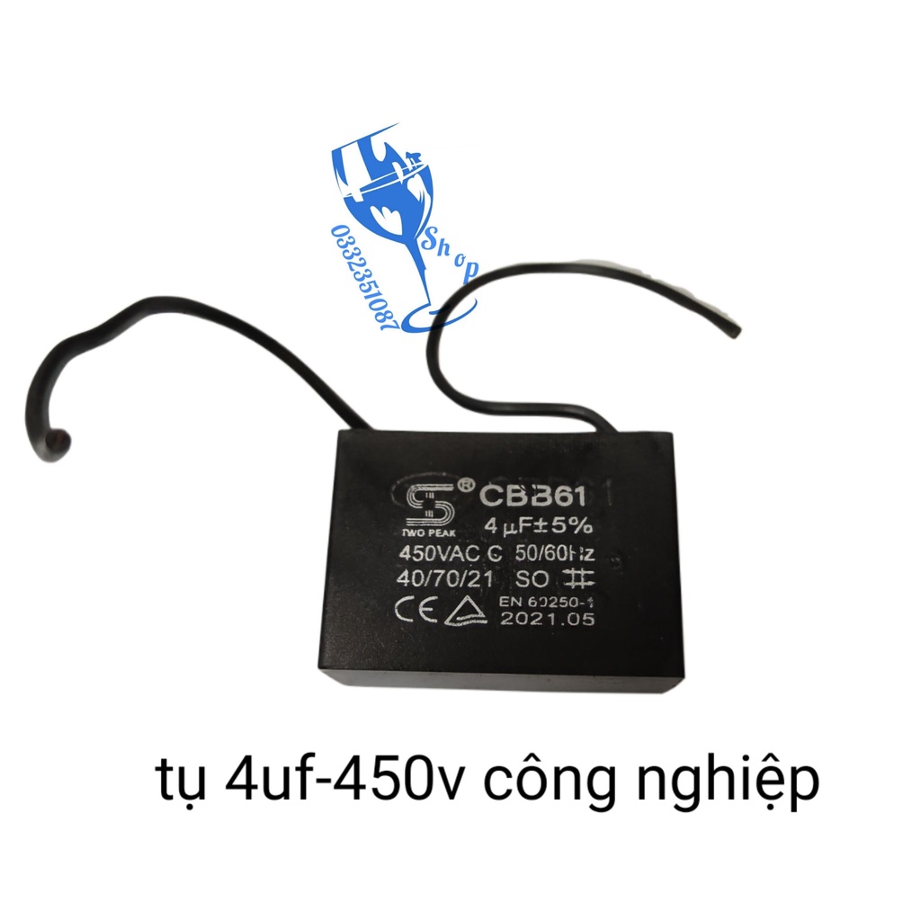 [FreeShip] [Ảnh thật] tụ quạt công nghiệp 4uf 450v cao cấp, tụ quạt công nghiệp bảo hành 3 tháng shopgiadungluongyen