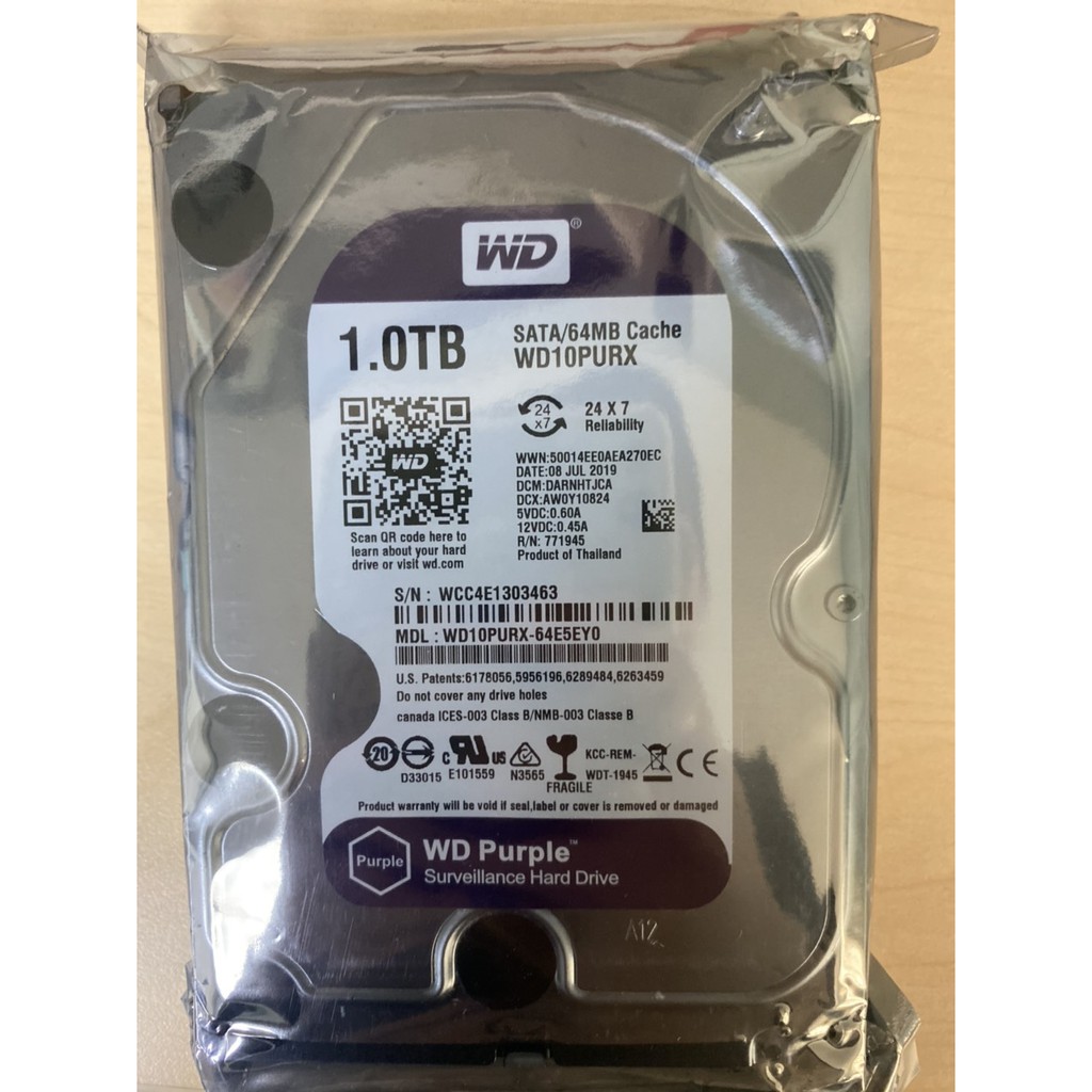 Ổ Cứng HDD Seagate 1TB (1000GB), 3TB(3000GB), 4TB (4000GB) SkyHawk Survellance SATA3/ Western Purple 1T 64MB giá rẻ nhất