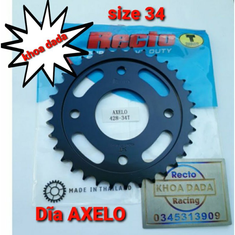 Dĩa AXELO Recto, size 34, thái lan