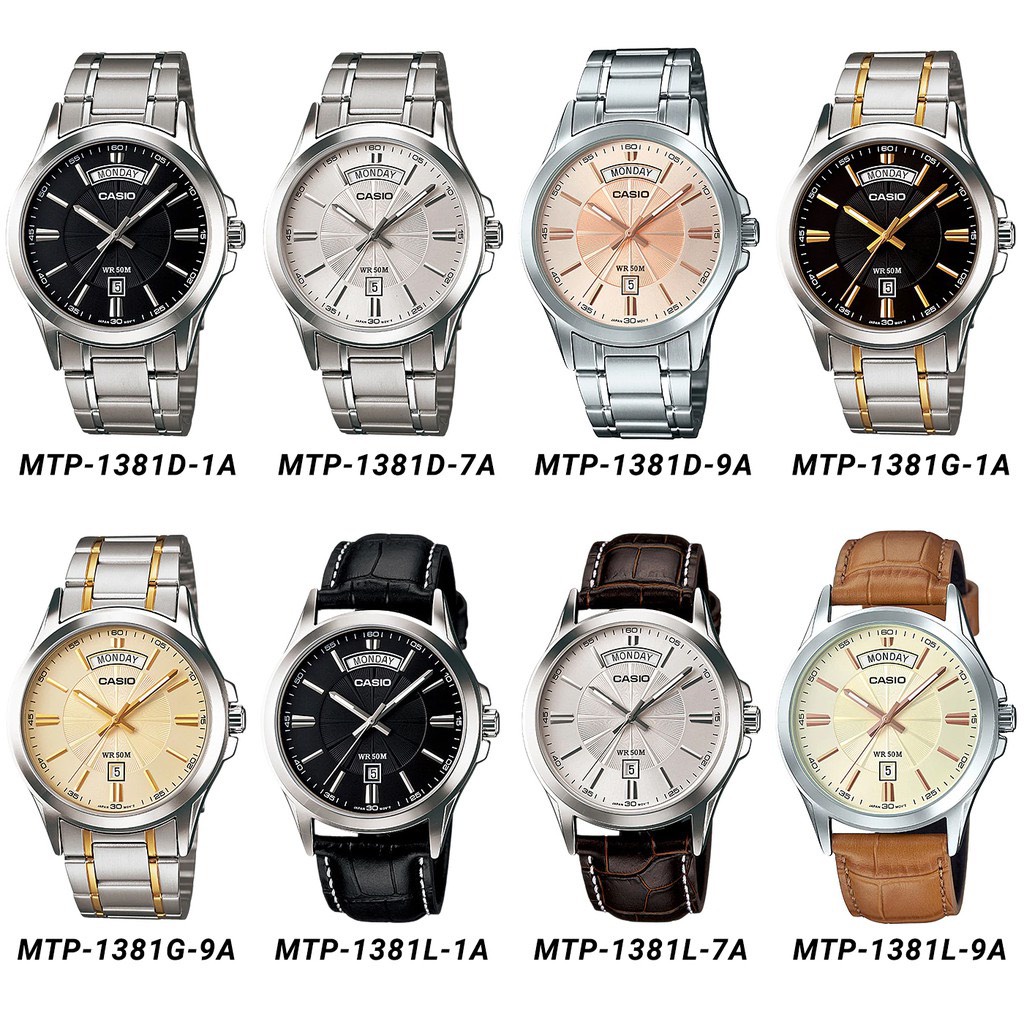 Đồng hồ nam casio thanh lịch , chính hãng fullbox MTP-1381