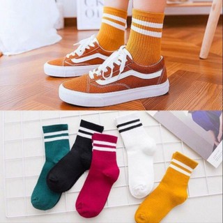 Combo 10 đôi tất nam nữ cổ cao phong cách hàn quốc