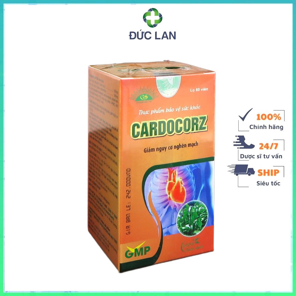 VIÊN UỐNG CARDOCORZ TĂNG CƯỜNG LƯU THÔNG MÁU, GIẢM NGUY CƠ NGHẼN MẠCH MÁU